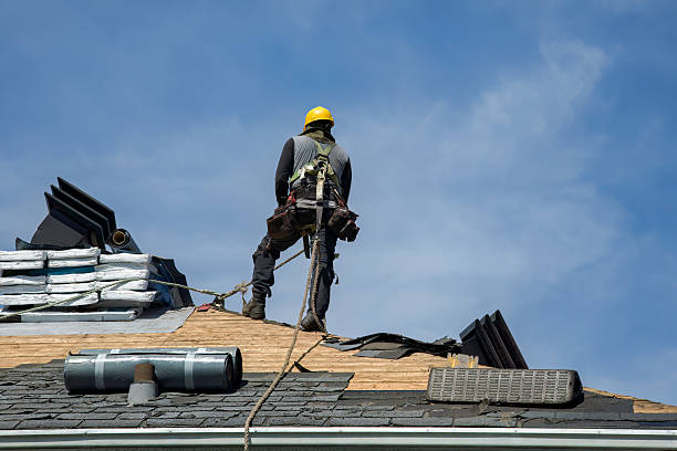 Professional Roofing technician working in Leominster, MA